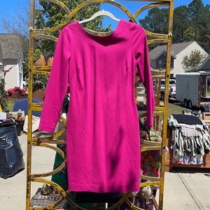 Hot pink banana republic dress